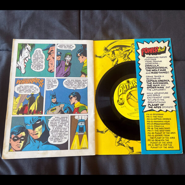 The ‘Batman’ Book and 7″ Record Set DC Comics (1975) Power Record Comics - Image 3