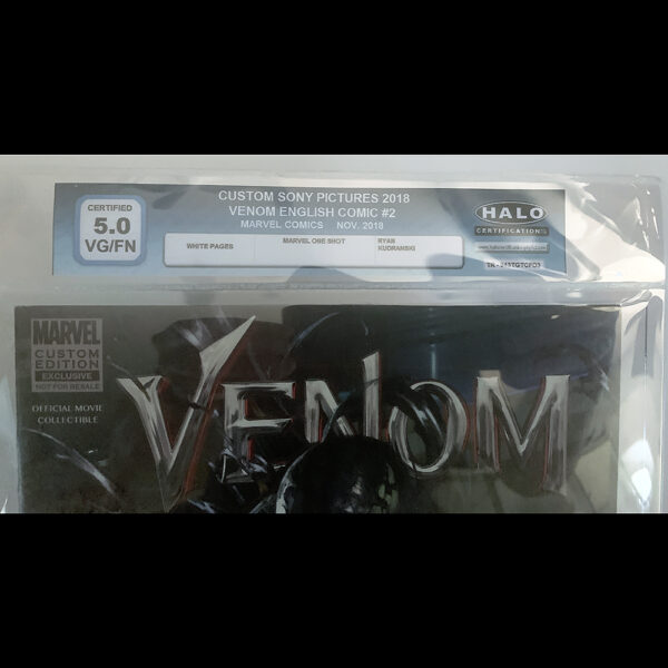Marvel 'Venom' 2018 Official Movie Collectible Comic Book Exclusive AMC Custom Edition (Halo Certification 5.0 VG/FN) - Image 5
