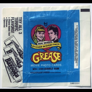 1979 Topps Paramount Pictures ‘Grease’ wax trading card wrapper (only)