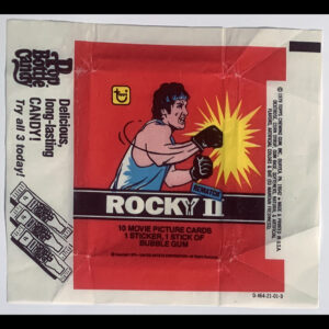 1979 Topps United Artists ‘Rocky II’ wax trading card wrapper (only)