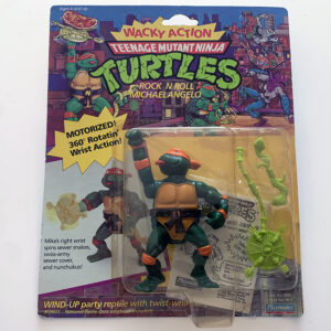 Teenage Mutant Ninja Turtles 'Wacky Action' Rock N Roll Michaelangelo 1989 Playmates