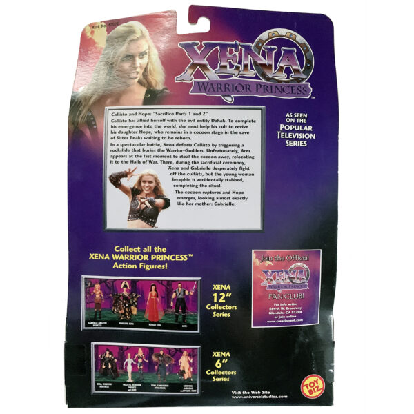 Xena Warrior Princess Callisto Warrior Goddess Sacrifice (parts 1 and 2) 1998 Toy Biz 6" Action Figure - Image 2