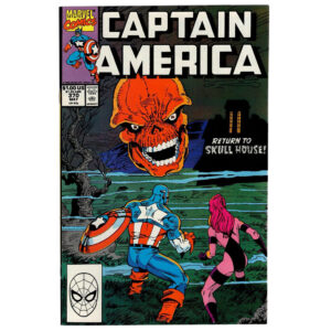 Captain America #370 (return to Skull House!) Marvel Comics May 1990 (Very Fine)