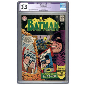 Batman #173 'featuring Mr Incognito' DC Comics August 1965 (CGC Restored Grade 3.5)