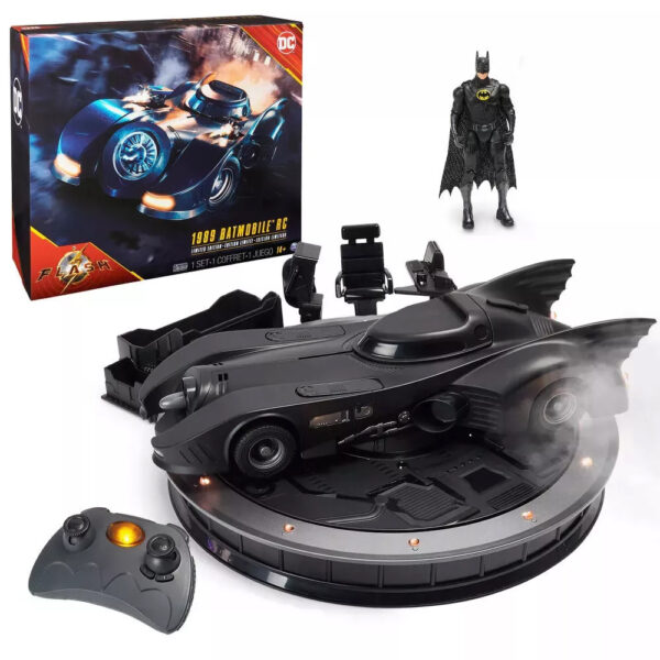 The Flash Movie Limited Edition 1989 Batmobile Remote Controlled Car With 4" Batman Action Figure - Image 10