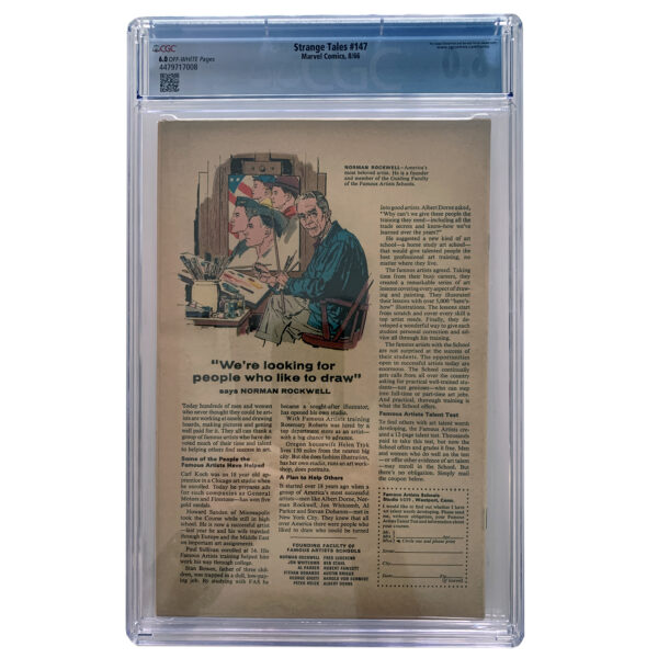 Strange Tales #147 (featuring Nick Fury) Marvel Comics August 1966 (CGC Graded 6.0) 1st Appearance of Kaluu - Image 2
