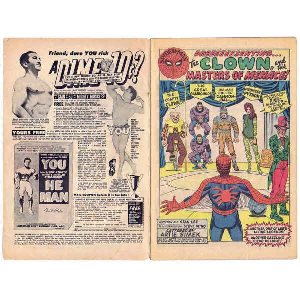 The Amazing Spider-Man #22 (The Clown and his Masters of Menace!) Marvel Comics March 1965 (Good) - Image 3