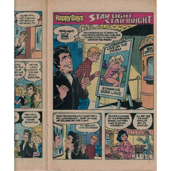 Happy Days #1 (Four Hilarious Adventures with The Fonz and Friends!) Gold Key Comics March 1979 (Very Fine) - Image 3
