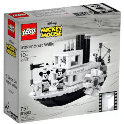 LEGO Ideas 21317 Disney Steamboat Willie (751 pieces) featuring Micky and Minnie Mouse