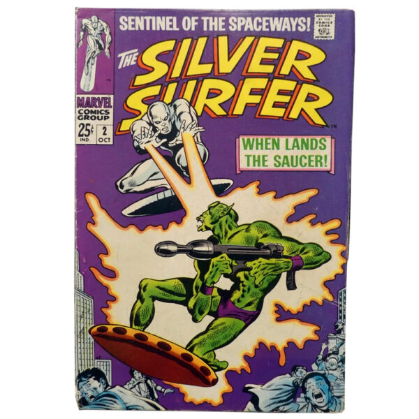 The Silver Surfer #2 (1st appearance of Badoon, Brother Royal, and Monster of Badoon) Marvel Comics October 1968 (Very Good)
