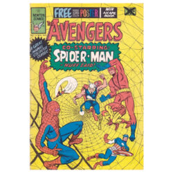 The Avengers #10 (Co-starring Spider-Man – 'Nuff Said!) with Free Super Color Poster Newton Comics November 1975 (Good)