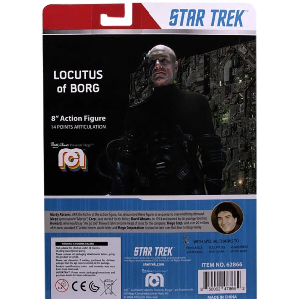 Mego Star Trek: The Next Generation Locutus of Borg Jean-Luc Picard 8" Action Figure by Marty Abrams - Image 4
