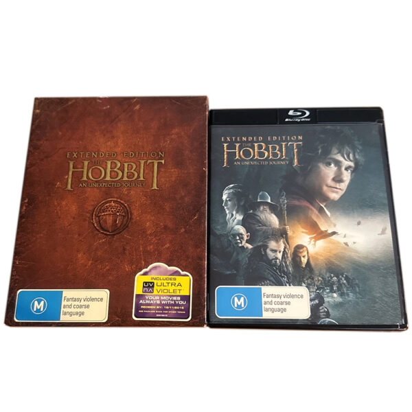 The Hobbit: An Unexpected Journey Blu-Ray Ultraviolet DVD All-Region 5-Disc Extended Edition (ex-Display Stock) Rated M