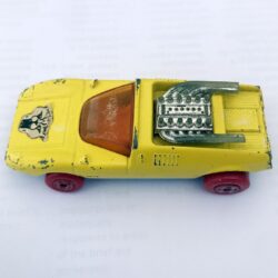 Matchbox 1971 Mod Rod No. 1 Superfast Series (Yellow with Red Wheels) Made in England by Lesney (Good Condition) 1:64 Scale