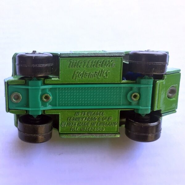 Matchbox 1973 Rolamatics Weasel No. 73 (Green) Made in England by Lesney (Very Good Condition) 1:64 Scale - Image 4