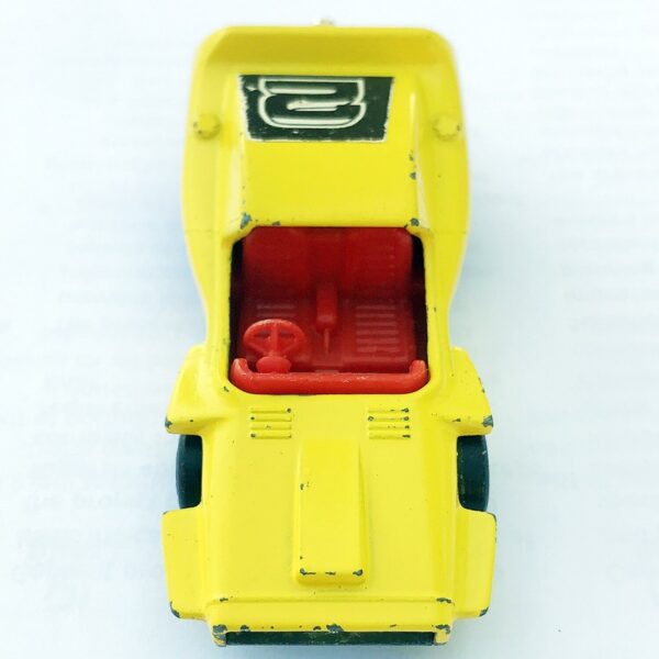 Matchbox 1972 Woosh n' Push No. 58 Superfast Series (Yellow) Made in England by Lesney (Very Good Condition) 1:64 Scale - Image 2