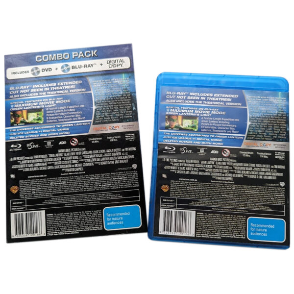 Green Lantern Extended Cut (starring Ryan Reynolds) Blu-Ray and DVD 5:1 DTS HD Edition (Brand New) Rated M - Image 3