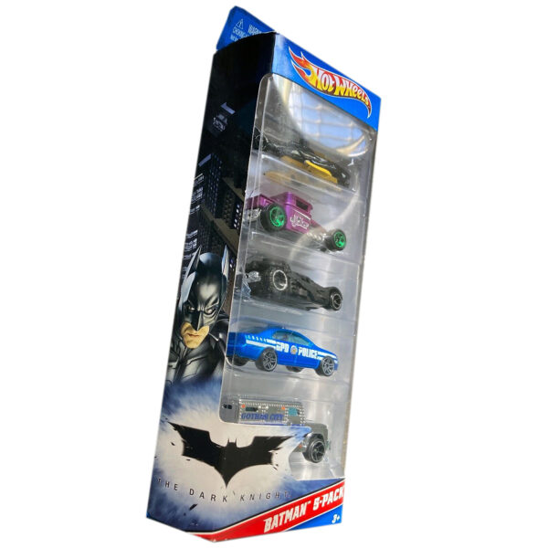 Hot Wheels The Dark Knight 2011 Car 5-Pack (featuring The Tumbler Batmobile) Mattel 1:64 Scale Brand New in Original Packaging - Image 2