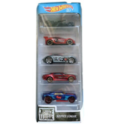 Hot Wheels Justice League 2017 Car 5-Pack (featuring The Batmobile) Mattel 1:64 Scale Brand New in Original Packaging