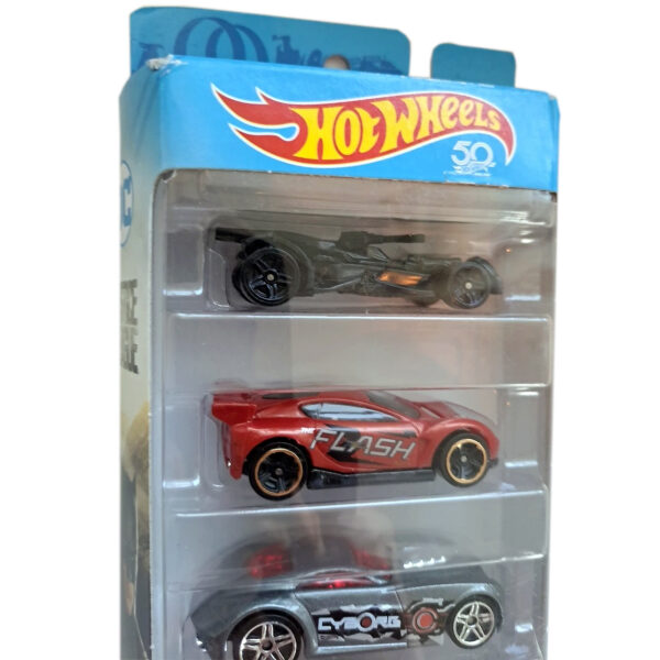 Hot Wheels Justice League 2017 Car 5-Pack (featuring The Batmobile) Mattel 1:64 Scale Brand New in Original Packaging - Image 3