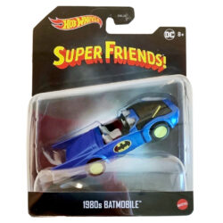 Hot Wheels Super Friends Batman's 1980s Batmobile Die Cast Vehicle Mattel 1:50 Scale Brand New in Original Blister Package