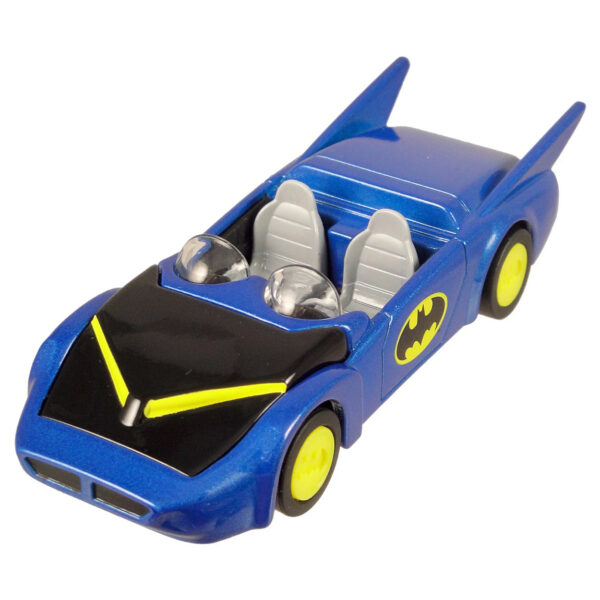 Hot Wheels Super Friends Batman's 1980s Batmobile Die Cast Vehicle Mattel 1:50 Scale Brand New in Original Blister Package - Image 2
