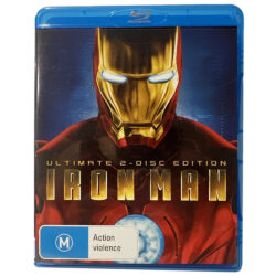 Iron Man (starring Robert Downey Jr) Ultimate 2-Disc Blu-Ray Edition 5:1 DTS HD (ex-Display Stock) Rated M