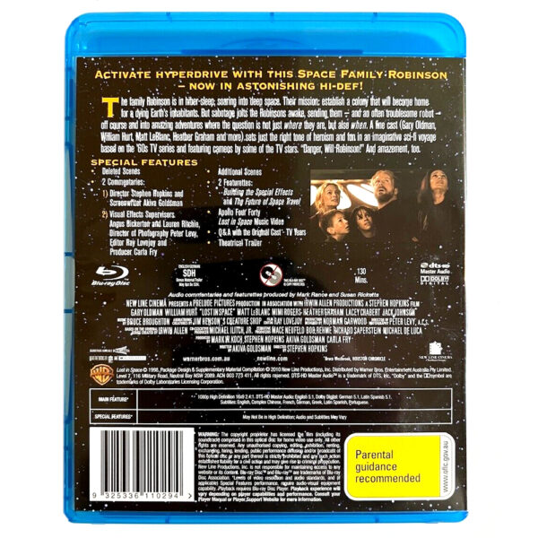 Lost in Space (1998 movie) Starring William Hurt Blu-Ray Disc 5:1 DTS HD Edition (ex-Display Stock) Rated PG - Image 2