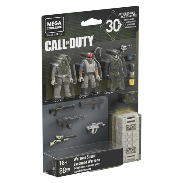 Call of Duty Warzone Squad (88 pieces) Mega Construx Black Series Micro Action Figure 3-Set Brand New in Blister Pack - Image 3