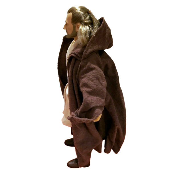 Star Wars: Episode 1 Qui-Gon Jinn (Liam Neeson) Fully Poseable 12" The Phantom Menace (30cm) 1:6 Scale Figure 1998 Kenner (ex-Display Stock) - Image 2