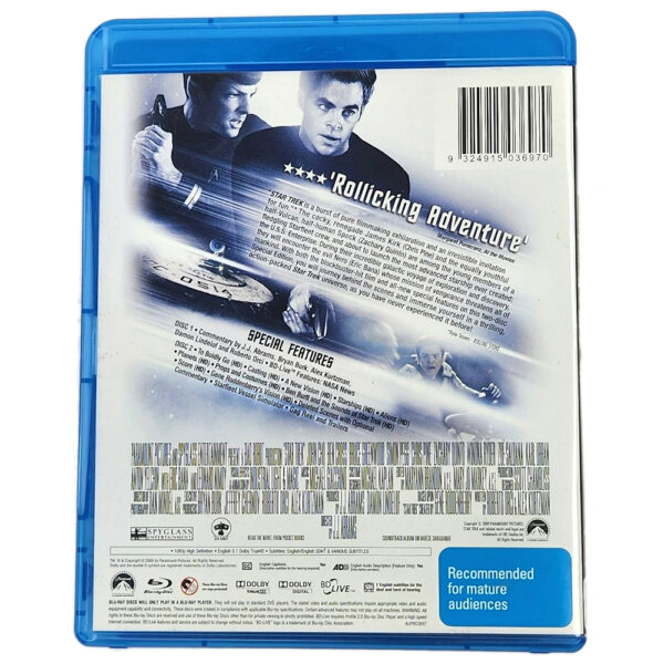 Star Trek (2009) 3-Disc Blu-Ray 5:1 DTS HD Edition (Brand New) Rated M - Image 2
