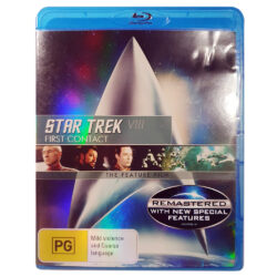 Star Trek: First Contact (Remastered with New Special Features) Blu-Ray Disc 5:1 DTS HD Edition (ex-Display Stock) Rated PG
