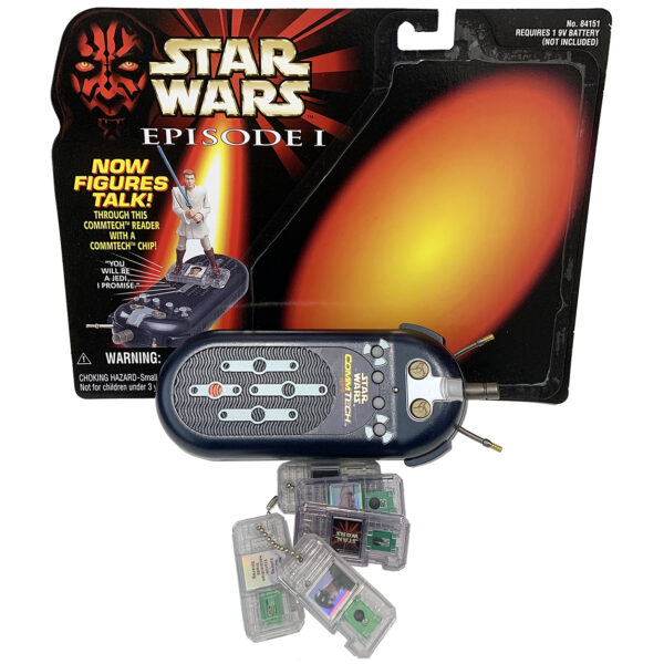 Star Wars Episode I: The Phantom Menace Comm Tech Chip Reader with 5 Comm Chips and Original Blister Card 1998 Hasbro (ex-Display Stock) - Image 5