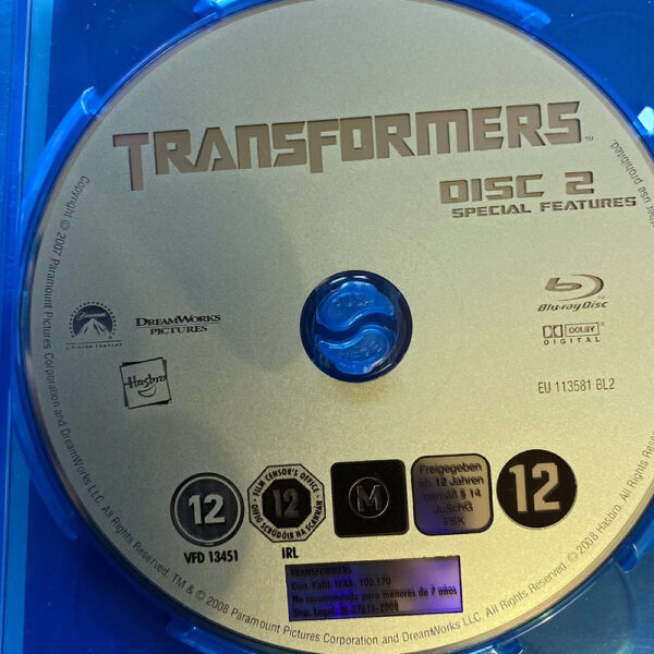 Transformers Two-Disc Special Edition Blu-Ray 5:1 DTS HD (ex-Display Stock) Rated M - Image 5