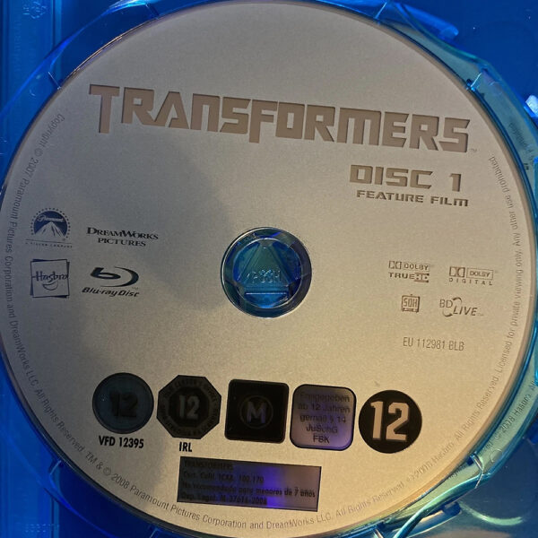 Transformers Two-Disc Special Edition Blu-Ray 5:1 DTS HD (ex-Display Stock) Rated M - Image 4