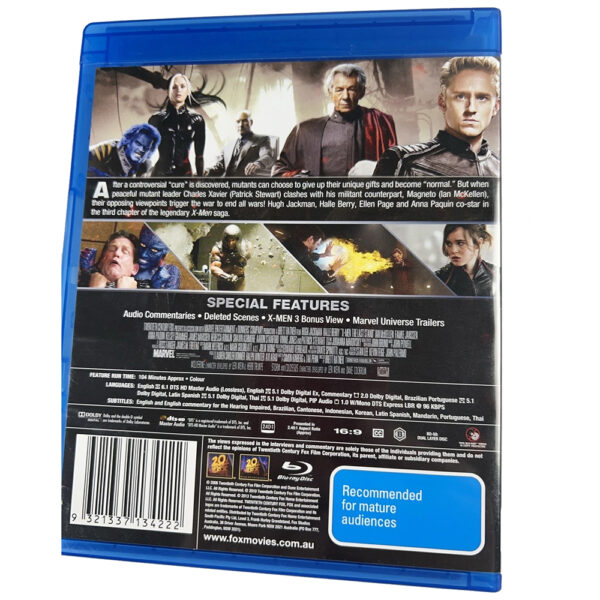 X-Men: The Last Stand (starring Ian McKellen) Blu-Ray 5:1 DTS HD Edition (Brand New) Rated M - Image 2