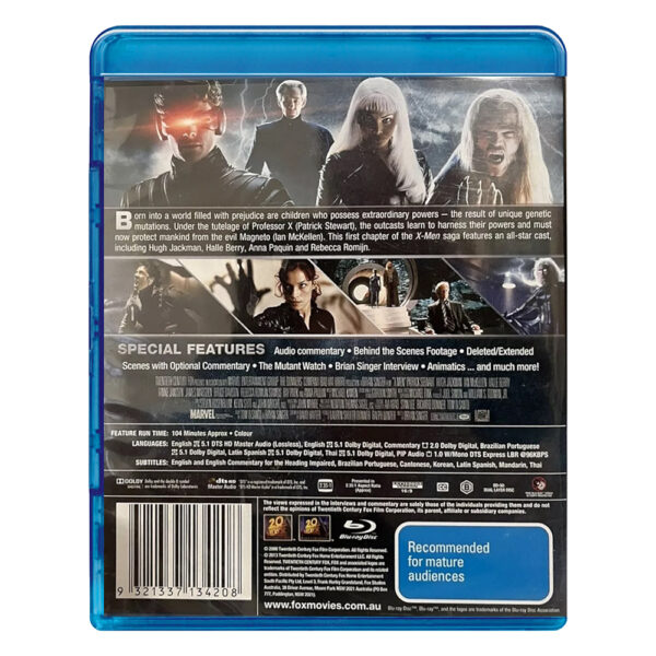 X-Men (starring Hugh Jackman) Blu-Ray 5:1 DTS HD Edition (Brand New) Rated M - Image 2