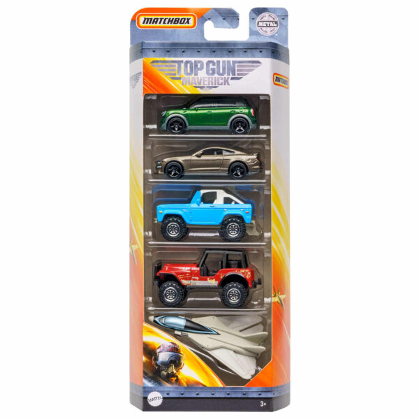 Matchbox Top Gun Maverick 5-Pack Vehicle Assortment (featuring Swing Wing) 2020 Mattel 1:64 Scale Brand New in Original Packaging