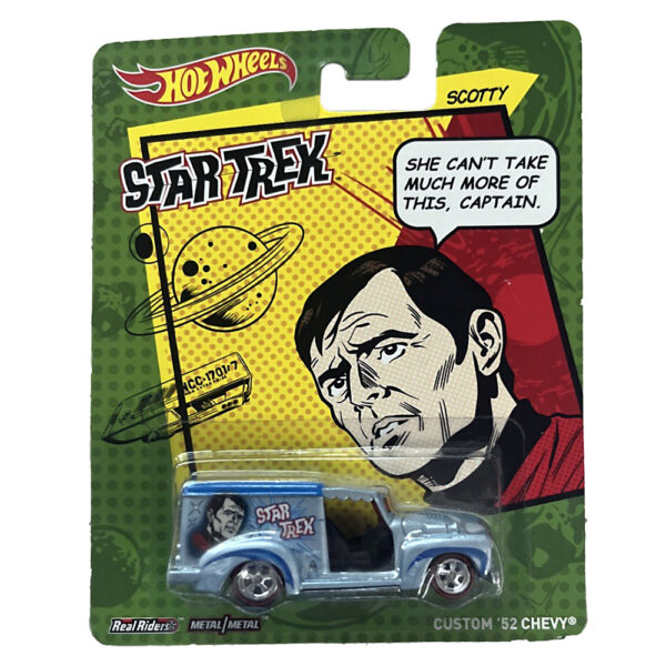 Hot Wheels Star Trek Captain Kirk, Spock, Dr McCoy, Scotty, Lt Uhura, and Sulu Real Riders Six Die-Cast Vehicles (New in Blister Pack) 2013 Mattel - Image 7