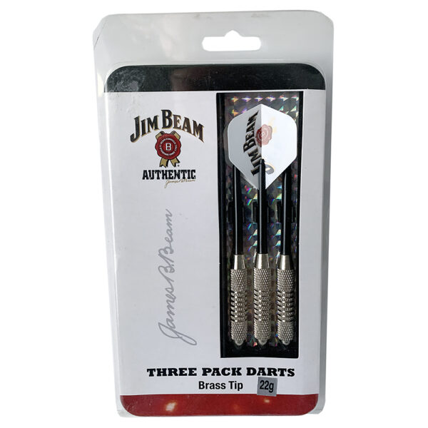 Jim Beam Authentic Brass Tip 22g Darts 3-Pack (Brand New)