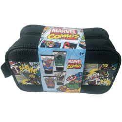 Marvel Comics 4-Piece Toiletry Set with Black Vinyl Zip Bag (Brand New)