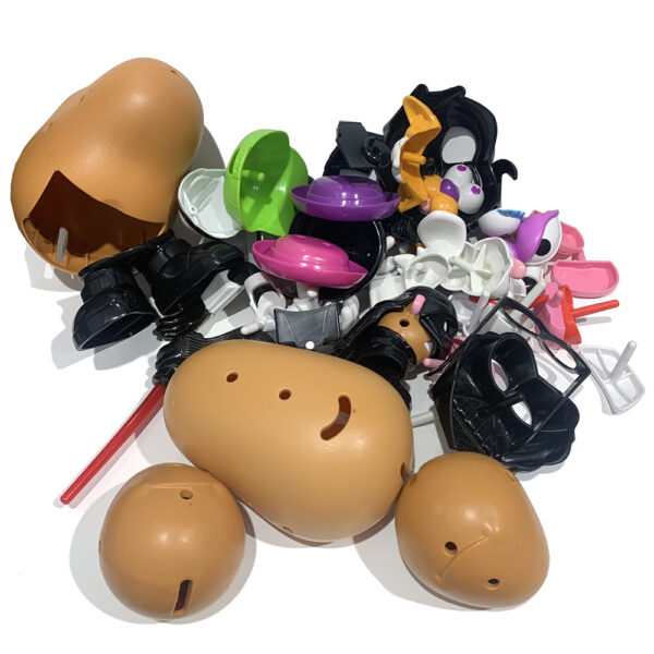 Mr. Potato Head 13" (33cm) Super Spud Large Container with 50+ Random Pieces Hasbro Playskool 2002 (ex-Display Stock) - Image 6