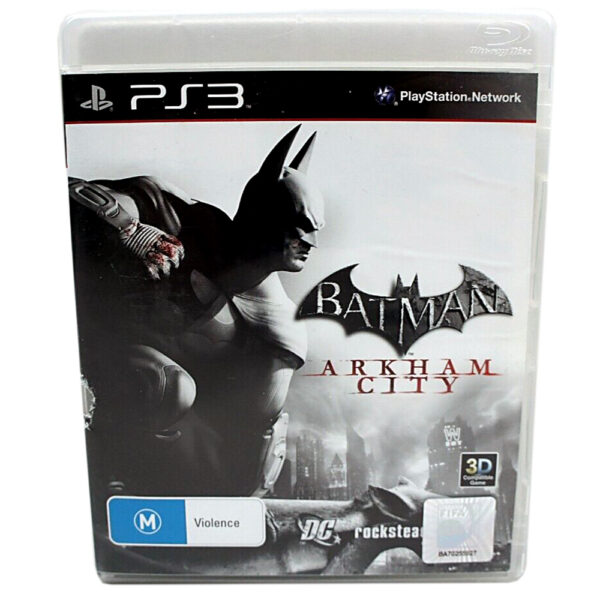 PS3 Batman Arkham City PlayStation 3 Blu-ray Disc and Manual DC Rocksteady 2011
