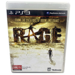 PS3 RAGE PlayStation 3 Blu-ray Disc and Manual id Software Bethesda 2011