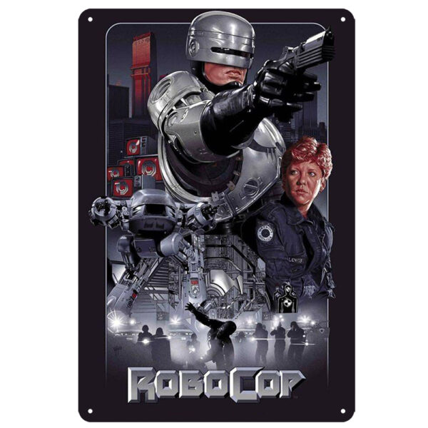 RoboCop 1987 Movie Classic 20cm x 30cm Tin Sign (Brand New in Wrapper)