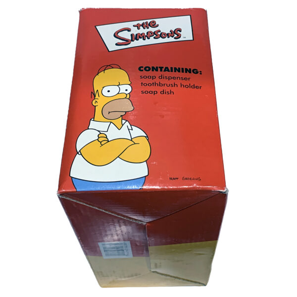 The Simpsons Bath Box Set featuring Soap Dispenser, Toothbrush Holder, and Soap Dish 2002 Star Line (New in Box) - Image 4