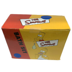 The Simpsons Bath Box Set featuring Soap Dispenser, Toothbrush Holder, and Soap Dish 2002 Star Line (New in Box)
