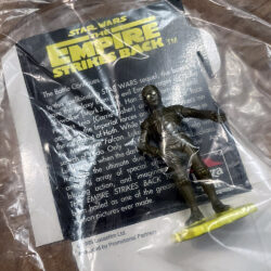 Pizza Hut Star Wars Trilogy Set of 4 Australian Exclusive Mini Figures (Darth Vader, Chewbacca, C3PO, R2D2) 1995 Lucasfilm