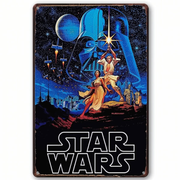 Star Wars 1977 Movie Classic 20cm x 30cm Tin Sign (Brand New in Wrapper)