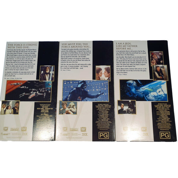 Star Wars Trilogy Box Set VHS PAL Video THX Digitally Mastered 2000 (ex-Display Stock) Rated PG - Image 4